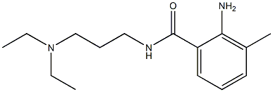 2-amino-N-[3-(diethylamino)propyl]-3-methylbenzamide 结构式
