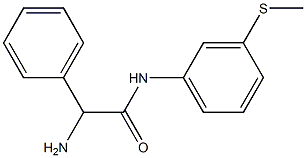 2-amino-N-[3-(methylthio)phenyl]-2-phenylacetamide