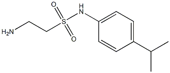 2-amino-N-[4-(propan-2-yl)phenyl]ethane-1-sulfonamide Structure