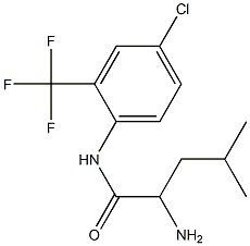 2-amino-N-[4-chloro-2-(trifluoromethyl)phenyl]-4-methylpentanamide