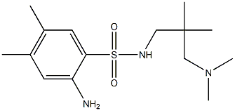 2-amino-N-{2-[(dimethylamino)methyl]-2-methylpropyl}-4,5-dimethylbenzene-1-sulfonamide Structure