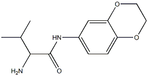 2-amino-N-2,3-dihydro-1,4-benzodioxin-6-yl-3-methylbutanamide Structure