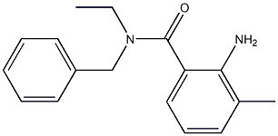 2-amino-N-benzyl-N-ethyl-3-methylbenzamide Structure