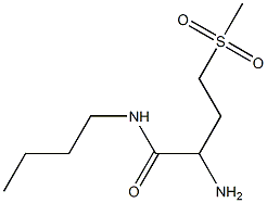 2-amino-N-butyl-4-(methylsulfonyl)butanamide 结构式