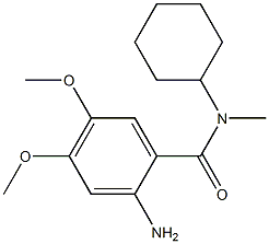 2-amino-N-cyclohexyl-4,5-dimethoxy-N-methylbenzamide Struktur