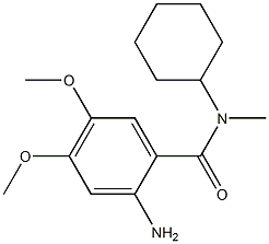 2-amino-N-cyclohexyl-4,5-dimethoxy-N-methylbenzamide 化学構造式