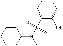 2-amino-N-cyclohexyl-N-methylbenzene-1-sulfonamide Structure