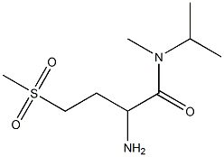 2-amino-N-isopropyl-N-methyl-4-(methylsulfonyl)butanamide 结构式