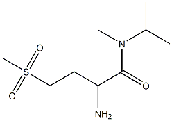 2-amino-N-isopropyl-N-methyl-4-(methylsulfonyl)butanamide Struktur