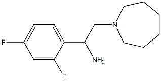 2-azepan-1-yl-1-(2,4-difluorophenyl)ethanamine Struktur