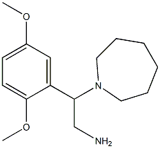 2-azepan-1-yl-2-(2,5-dimethoxyphenyl)ethanamine 化学構造式