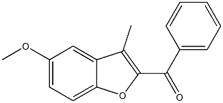 2-benzoyl-5-methoxy-3-methyl-1-benzofuran,,结构式