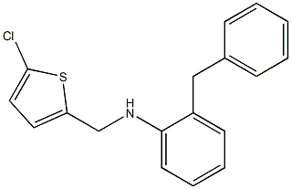 2-benzyl-N-[(5-chlorothiophen-2-yl)methyl]aniline