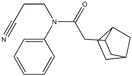 2-bicyclo[2.2.1]hept-2-yl-N-(2-cyanoethyl)-N-phenylacetamide Structure