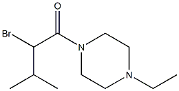 2-bromo-1-(4-ethylpiperazin-1-yl)-3-methylbutan-1-one Structure