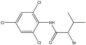 2-bromo-3-methyl-N-(2,4,6-trichlorophenyl)butanamide Struktur