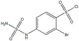 2-bromo-4-(sulfamoylamino)benzene-1-sulfonyl chloride Structure