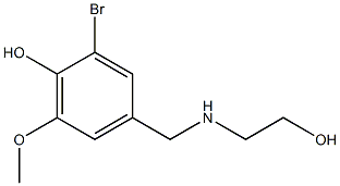 2-bromo-4-{[(2-hydroxyethyl)amino]methyl}-6-methoxyphenol Structure