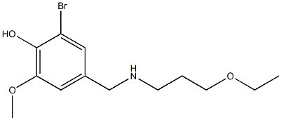 2-bromo-4-{[(3-ethoxypropyl)amino]methyl}-6-methoxyphenol