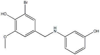 2-bromo-4-{[(3-hydroxyphenyl)amino]methyl}-6-methoxyphenol