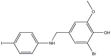 2-bromo-4-{[(4-iodophenyl)amino]methyl}-6-methoxyphenol