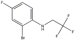 2-bromo-4-fluoro-N-(2,2,2-trifluoroethyl)aniline 结构式