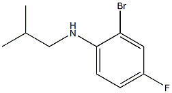 2-bromo-4-fluoro-N-(2-methylpropyl)aniline Structure