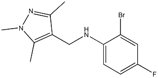 2-bromo-4-fluoro-N-[(1,3,5-trimethyl-1H-pyrazol-4-yl)methyl]aniline