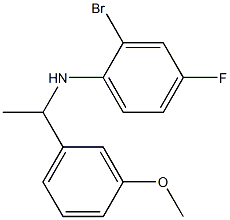  2-bromo-4-fluoro-N-[1-(3-methoxyphenyl)ethyl]aniline