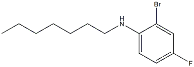 2-bromo-4-fluoro-N-heptylaniline Structure