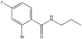 2-bromo-4-fluoro-N-propylbenzamide Structure