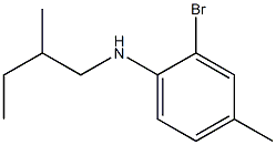 2-bromo-4-methyl-N-(2-methylbutyl)aniline Structure