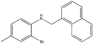 2-bromo-4-methyl-N-(naphthalen-1-ylmethyl)aniline Structure