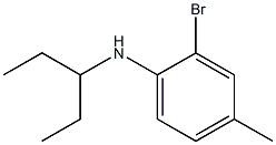 2-bromo-4-methyl-N-(pentan-3-yl)aniline Struktur
