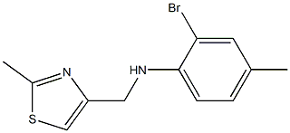 2-bromo-4-methyl-N-[(2-methyl-1,3-thiazol-4-yl)methyl]aniline