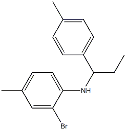 2-bromo-4-methyl-N-[1-(4-methylphenyl)propyl]aniline