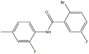 2-bromo-5-fluoro-N-(2-fluoro-4-methylphenyl)benzamide Structure