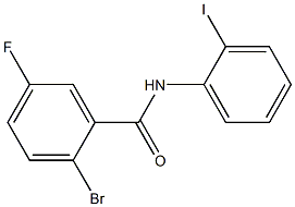 2-bromo-5-fluoro-N-(2-iodophenyl)benzamide 结构式