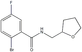 2-bromo-5-fluoro-N-(tetrahydrofuran-2-ylmethyl)benzamide Structure