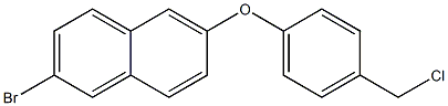 2-bromo-6-[4-(chloromethyl)phenoxy]naphthalene Structure