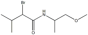 2-bromo-N-(1-methoxypropan-2-yl)-3-methylbutanamide Structure