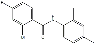 2-bromo-N-(2,4-dimethylphenyl)-4-fluorobenzamide Struktur