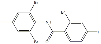 2-bromo-N-(2,6-dibromo-4-methylphenyl)-4-fluorobenzamide Structure