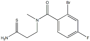 2-bromo-N-(2-carbamothioylethyl)-4-fluoro-N-methylbenzamide Structure