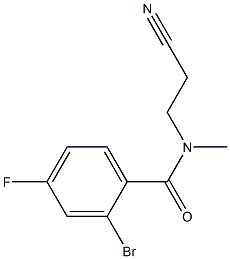 2-bromo-N-(2-cyanoethyl)-4-fluoro-N-methylbenzamide Structure