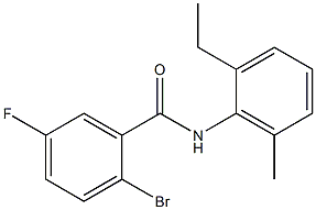 2-bromo-N-(2-ethyl-6-methylphenyl)-5-fluorobenzamide Structure