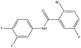 2-bromo-N-(3,4-difluorophenyl)-5-fluorobenzamide Structure