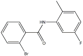 2-bromo-N-(5-fluoro-2-methylphenyl)benzamide 化学構造式