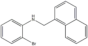 2-bromo-N-(naphthalen-1-ylmethyl)aniline Structure