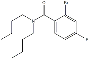 2-bromo-N,N-dibutyl-4-fluorobenzamide Structure